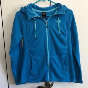 Womens North Face hooded shirt